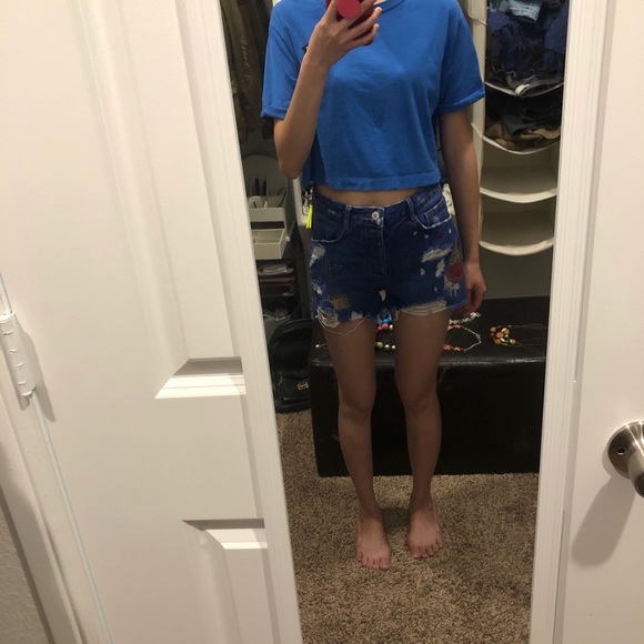 Zara Denim high waist short - Picture 5 of 5